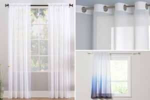 sheer and blackout curtains