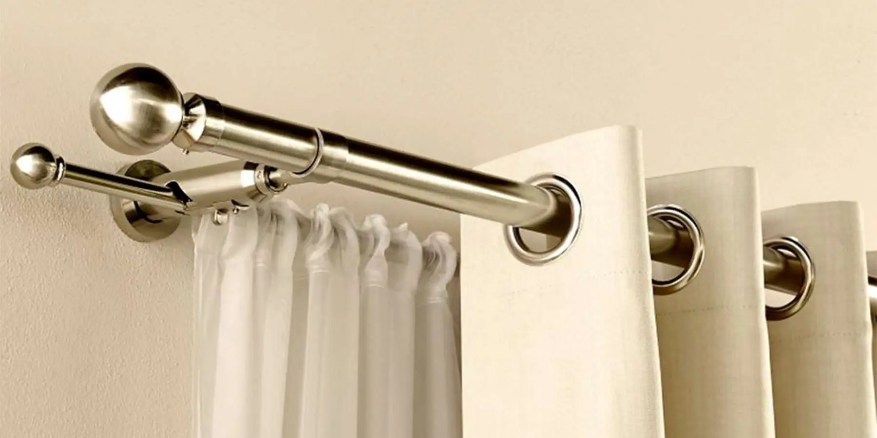 Double curtain rods