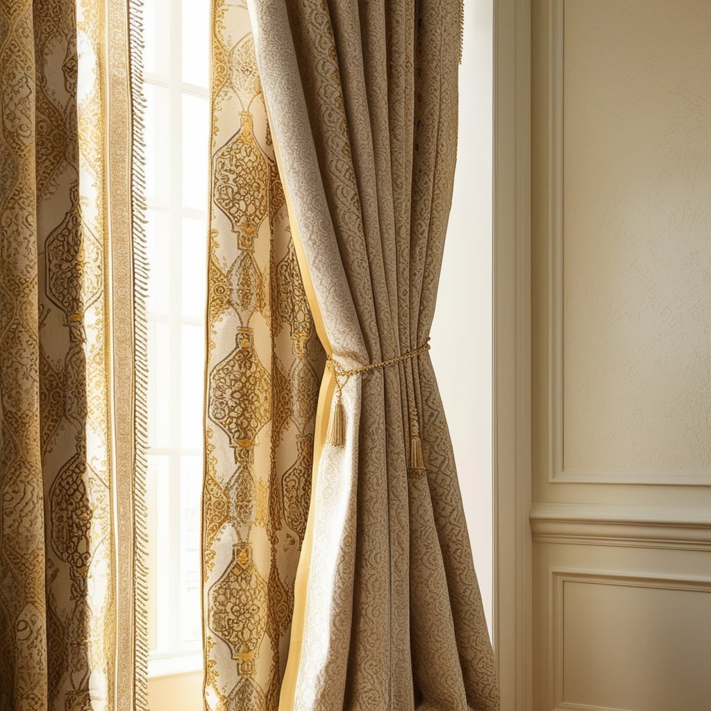 Luxury Curtains in Dubai for your home, adding sophistication and comfort.