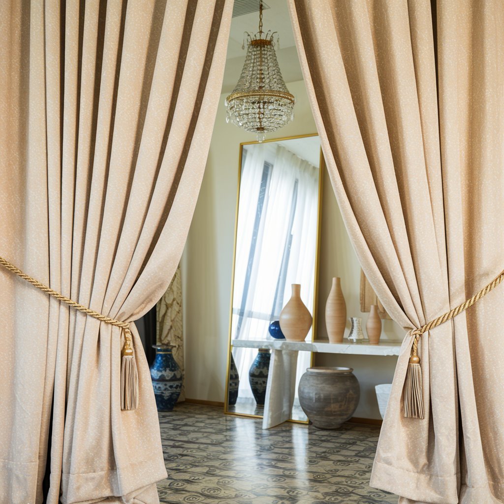 Stylish motorized curtains designed for convenience and luxury, perfect for homes and offices in Dubai.